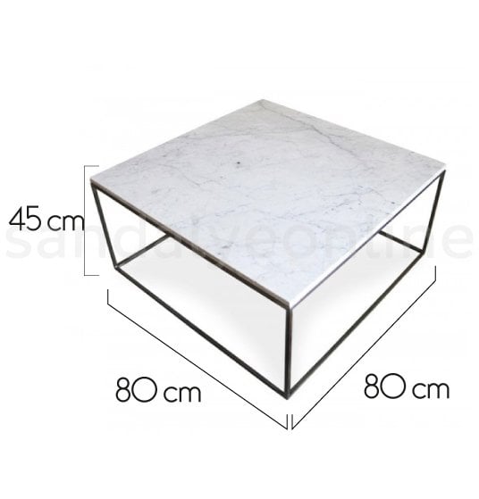 chaironline-micellar-square-middle-coffee table-marble-metal-legged-olcu