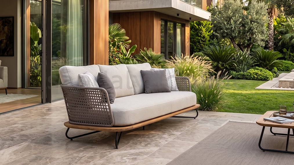 Mykonos Outdoor Three-Seater Sofa
