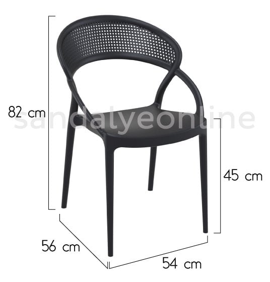 sandalyeonline-sunset-mutfak-sandalyesi-siyah-olcu