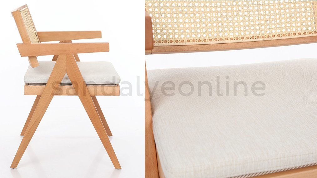 Light Color Wooden Kitchen Chair in Kitchens