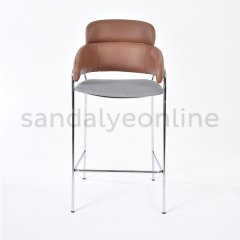 Blush Metal Bar Chair