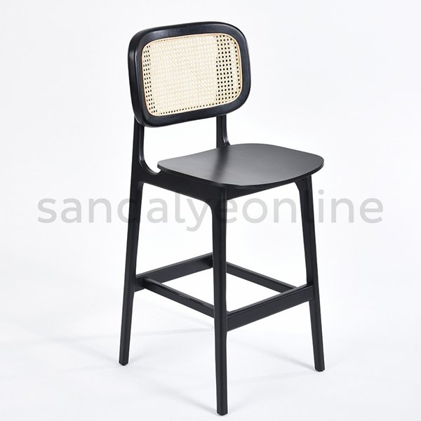 Cane Wooden Bar Chair