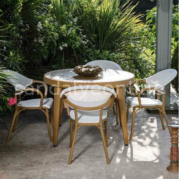 Flash N 4+1 Balcony and Garden Set Beige