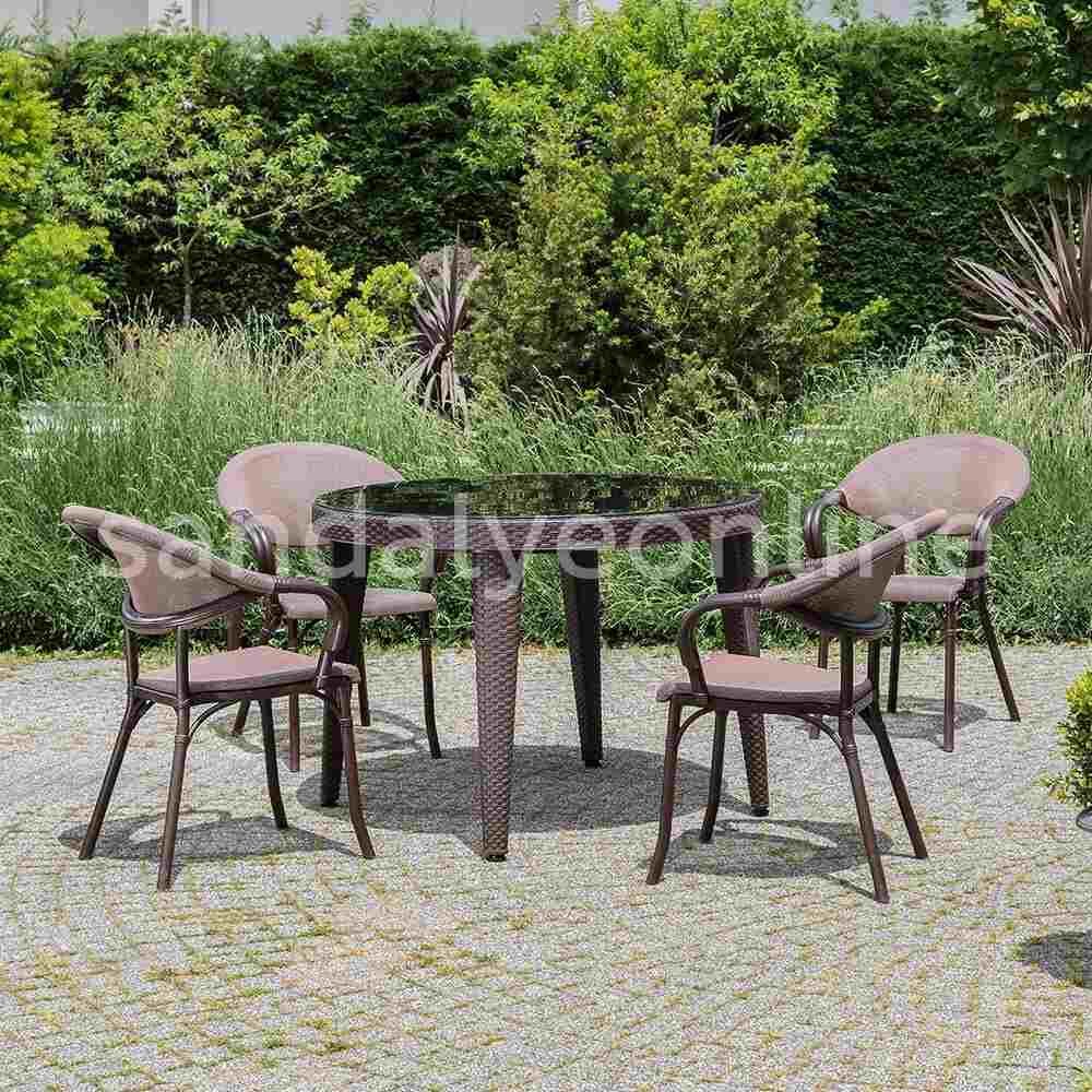 Flash N 4+1 Balcony and Garden Set Brown