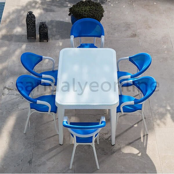 Flash N 6+1 Balcony and Garden Set White