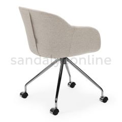 Shell OC-Pad Upholstered Study Chair Ecru