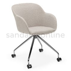 Shell OC-Pad Upholstered Study Chair Ecru