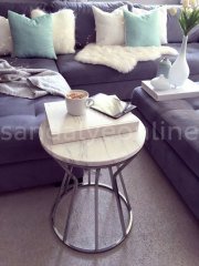 Carilla White Marble Coffee Table