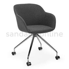 Shell N Pad Kitchen and Lounge Chair Dark Gray