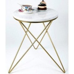 Milla Gold Plated Leg Marble Coffee Table