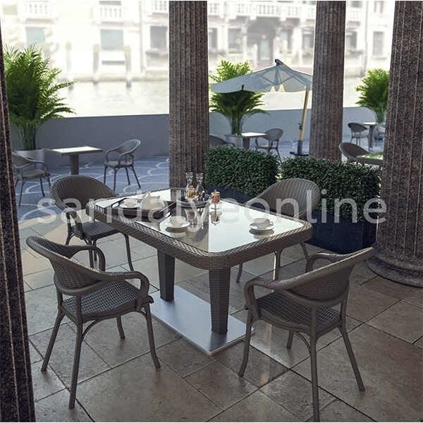 Flash R 4+1 Garden Set Sand Beige