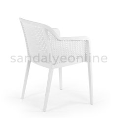 Octa Bahçe Balkon Sandalyesi Beyaz Bahçe Sandalyeleri - Sandalye Online