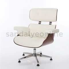 Eames Lounge Ottoman Koltuk Beyaz