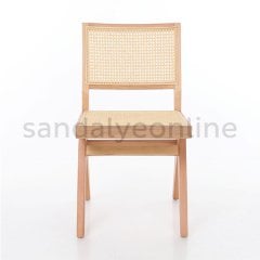 Hill Hazeranlı Kolsuz Yemek Sandalyesi Naturel