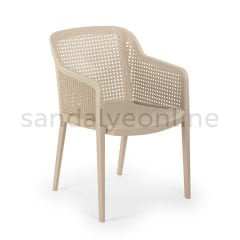 Octa Bahçe Balkon Sandalyesi Kum Beji - Sandalye Online