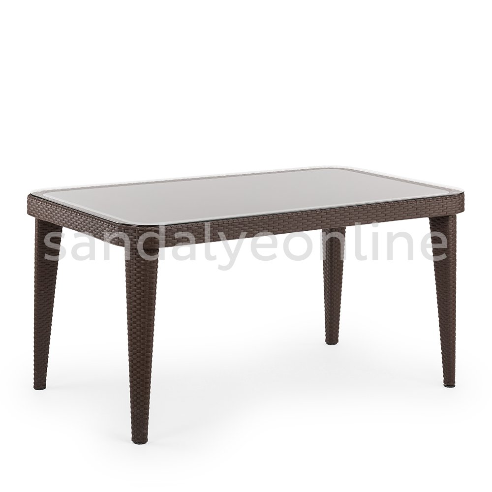 Osaka Cam Tabla Bahçe Masası Venge