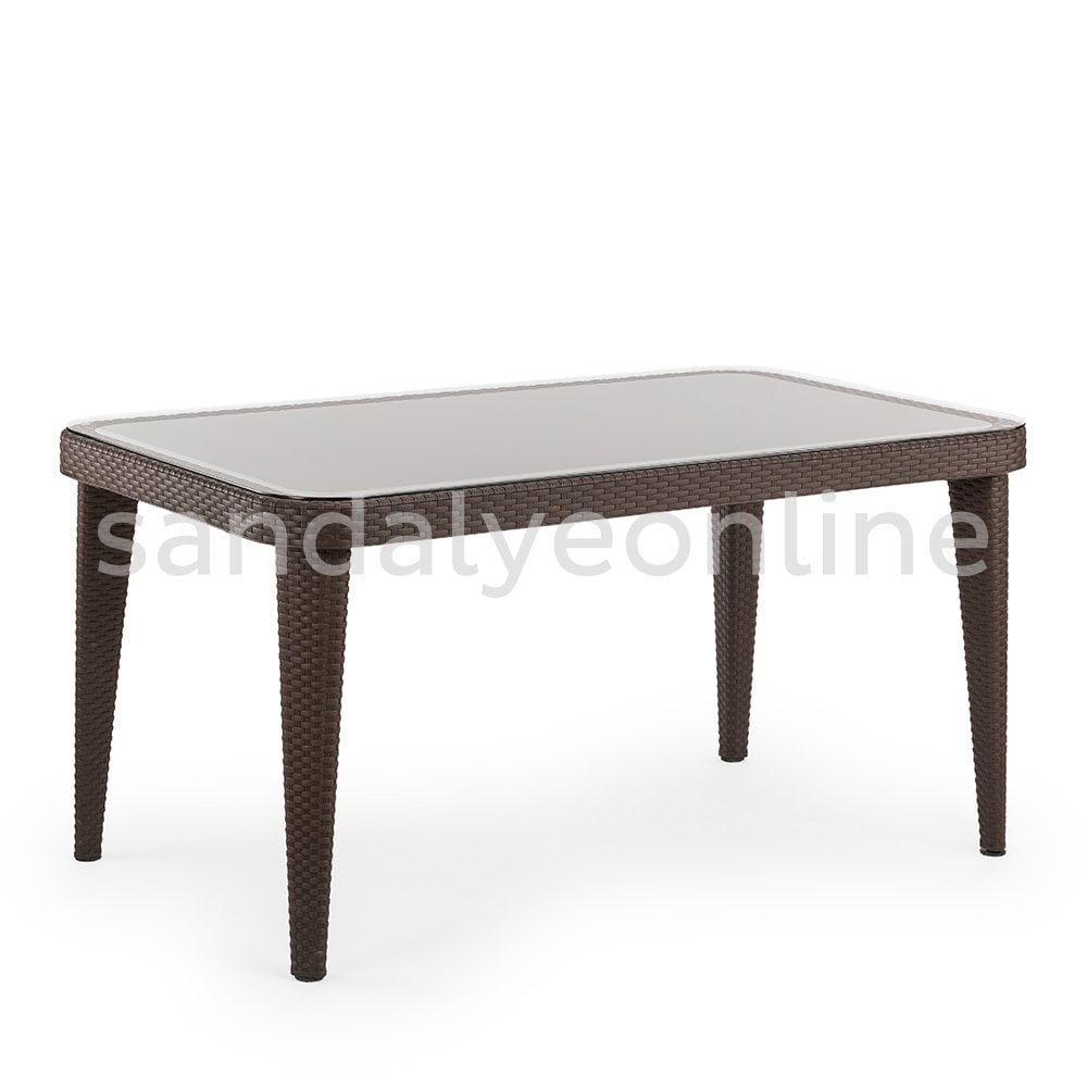 Osaka Glass Table Garden Table Wenge