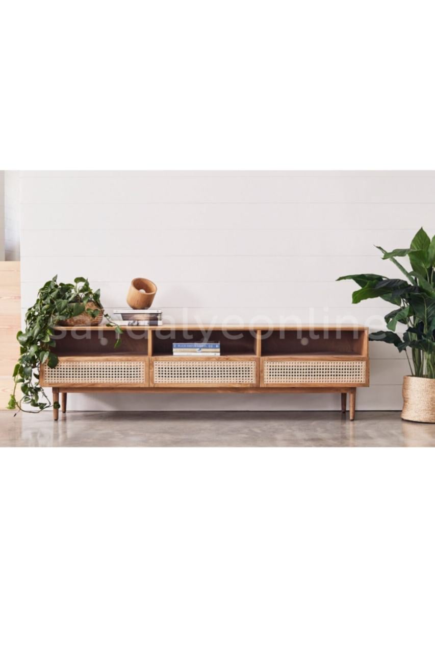 Natura Ahşap Hazeranlı Tv Ünitesi