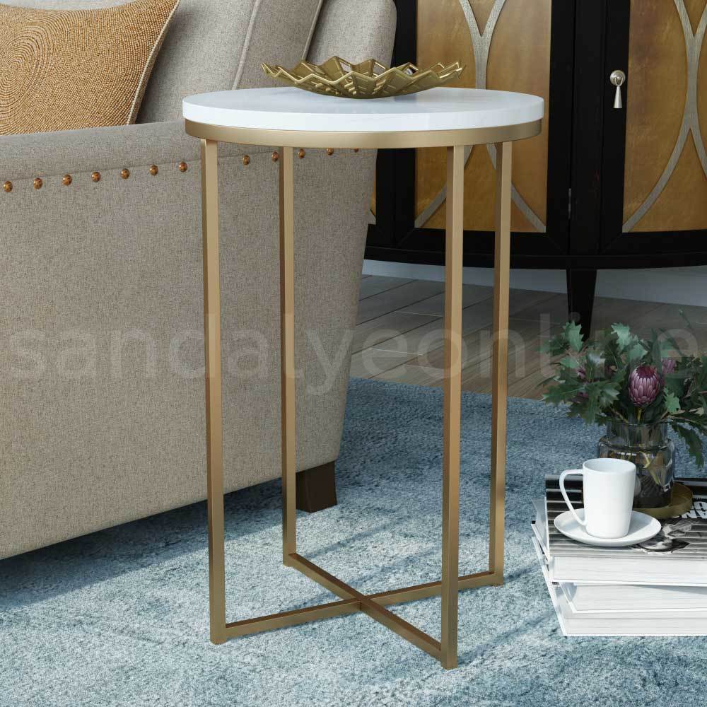 Minerva Marble Side Table
