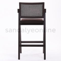 Bacio Bar Sandalyesi Koyu Ceviz Bar Sandalyeleri - Sandalye Online