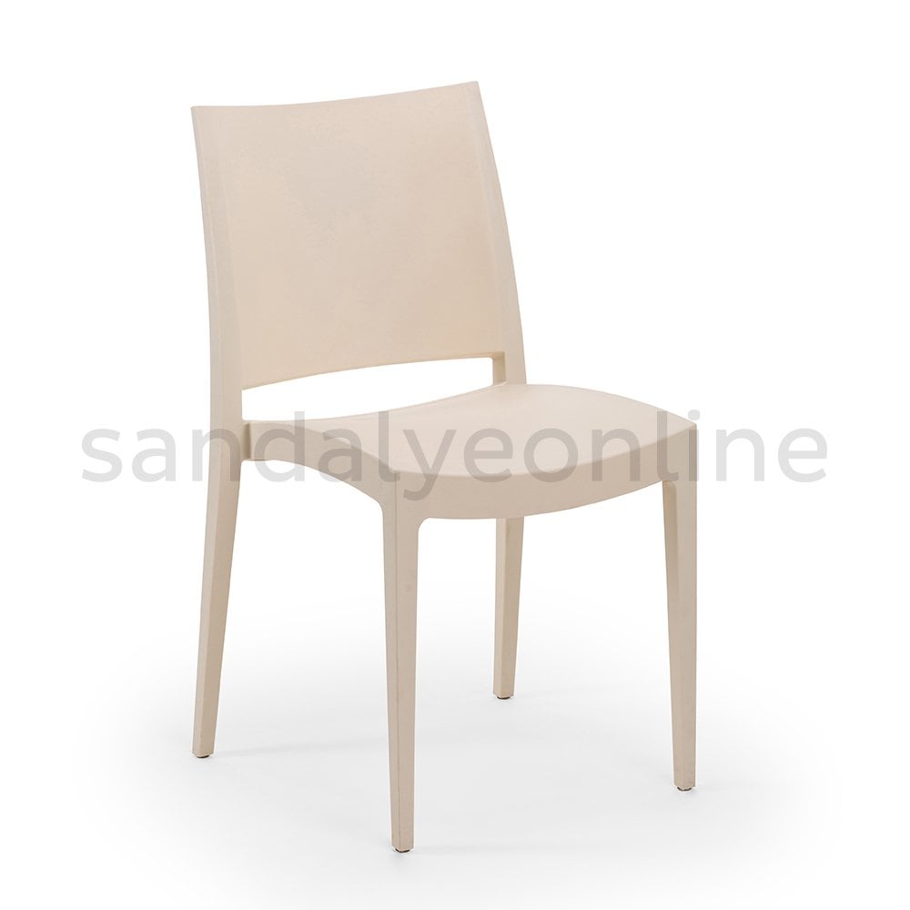 Specto Plastik Sandalye Krem