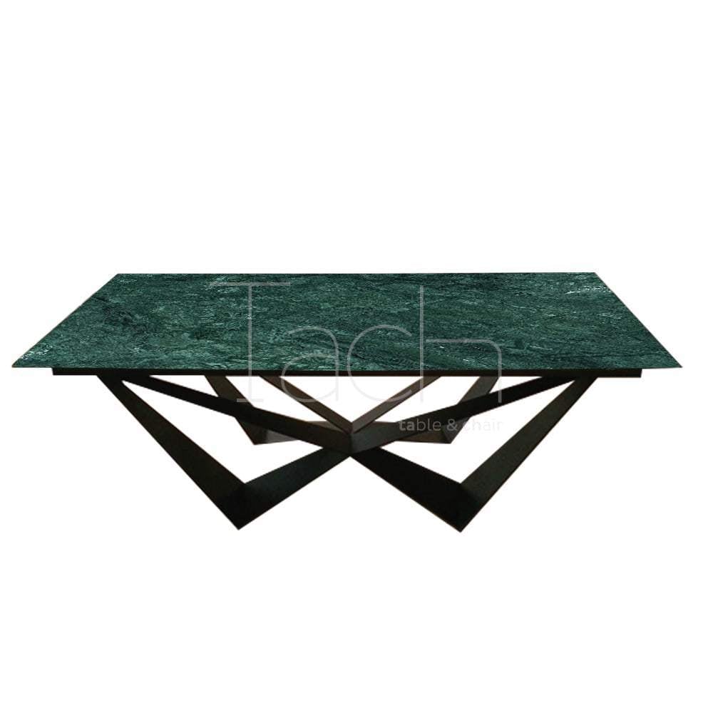 Marble Dining Table Green - Diamond