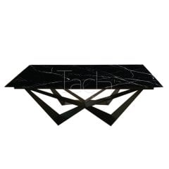 Marble Dining Table Black - Diamond