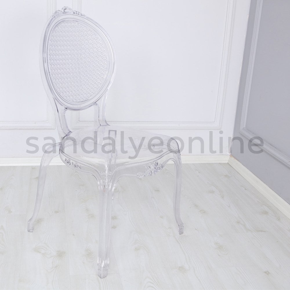 Grasse Şeffaf Makyaj Sandalyesi