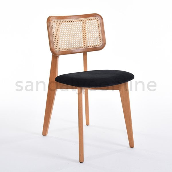 Cane Doğal Hazeranlı Ahşap Sandalye