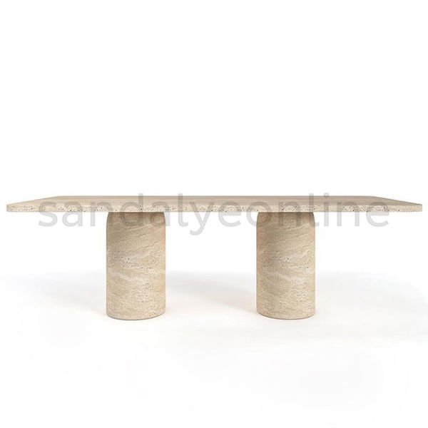 Alaska Travertine Dining Table
