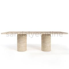 Alaska Travertine Dining Table