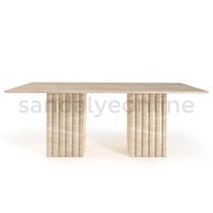 Bavyera Travertine Dining Table