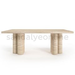 Idaho Travertine Dining Table
