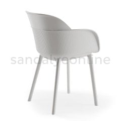 Shell-P Plastik Bahçe Ve Balkon Sandalyesi Beyaz