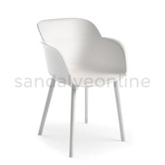 Shell-P Plastik Bahçe Ve Balkon Sandalyesi Beyaz