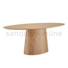 Over Ahşap Yemek Masası