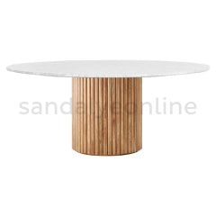 Pure Mutfak Masası Naturel 150 Çap - Sandalye Online