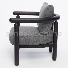 Oster Upholstered Wooden Bergere