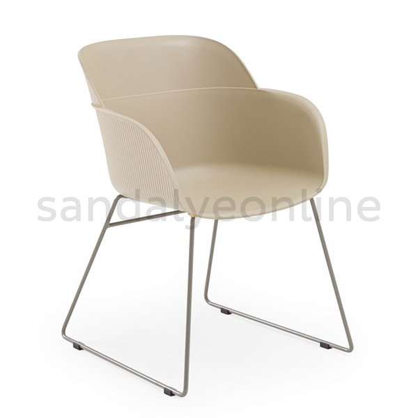 Shell Up Meeting Chair Beige
