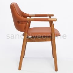 Terry Upholstered Wooden Chair
