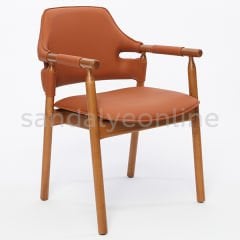 Terry Upholstered Wooden Chair