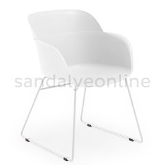 Shell Up Meeting Chair White