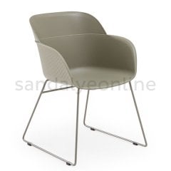 Shell Up Meeting Chair Gray