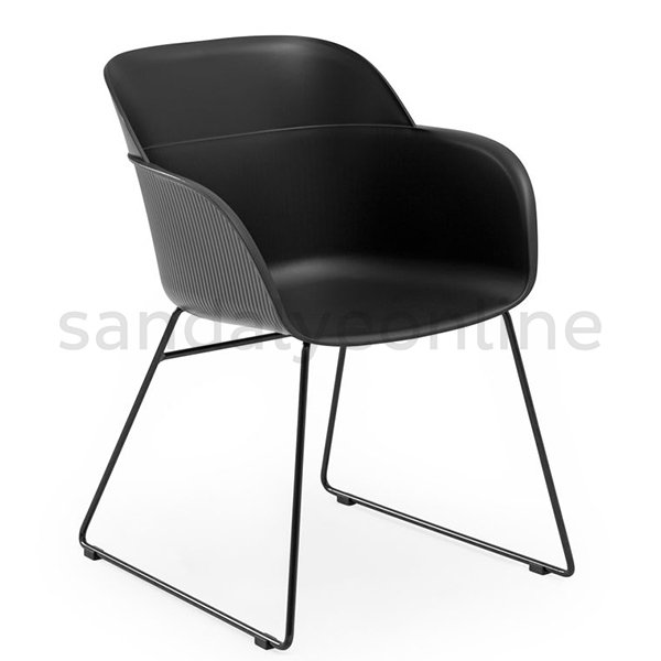 Shell Up Meeting Chair Black