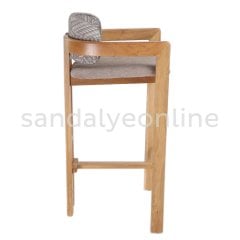 Odensa Ahşap Bar Sandalyesi