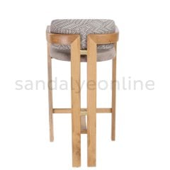 Odensa Ahşap Bar Sandalyesi