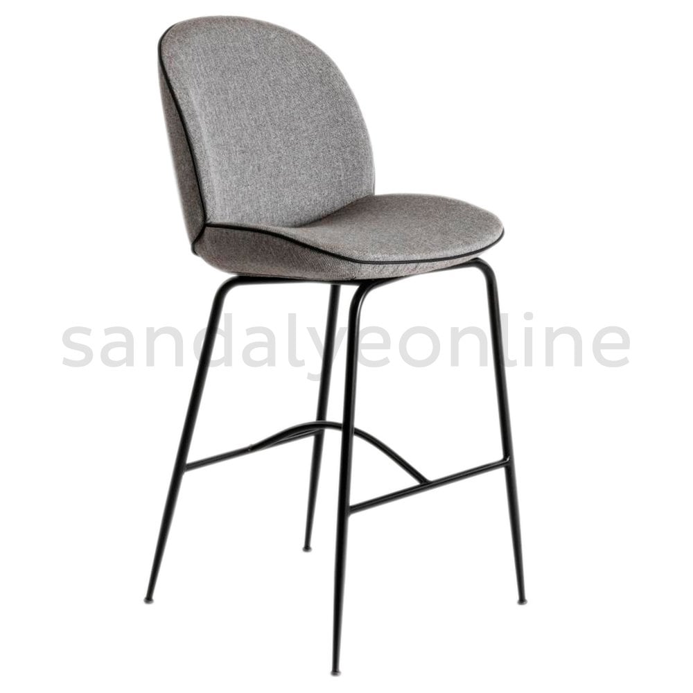 Cara Black Foot Bar Chair