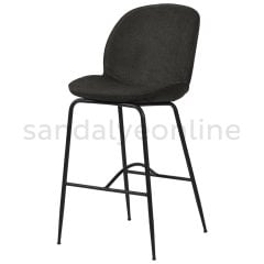 Cara Black Foot Bar Chair