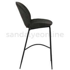 Cara Black Foot Bar Chair