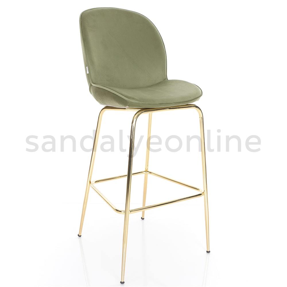 Cara Gold Foot Bar Chair